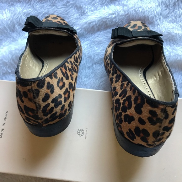 Leopard print w/grosgrain bow hairlike material - Picture 3 of 8